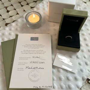 SOLD-Van Cleef & Arpels rose gold Perlee ring